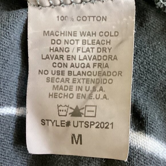 Urban X Short Sleeve Open Shoulder Tie Dye Cotton Tunic Tee Top M #146D - Picture 6 of 6